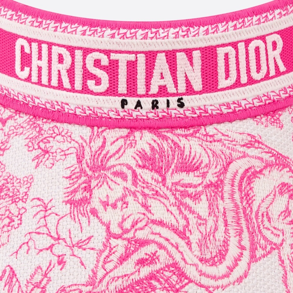 TOILE DE JOUY SAUVAGE VISOR
Ivory and Fluorescent Pink Cotton Blend - Picture 3 of 7